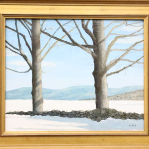 Painting of a Winter View