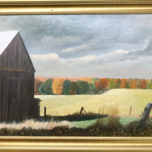Painting of an Autumn Barn